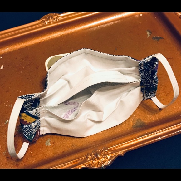 Aztec Jean Print Reusable Face Mask - Picture 2 of 7